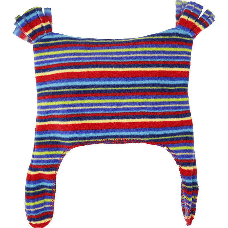 JoJo Maman Bébé Dětská fleecová čepice na suchý zip - barevná