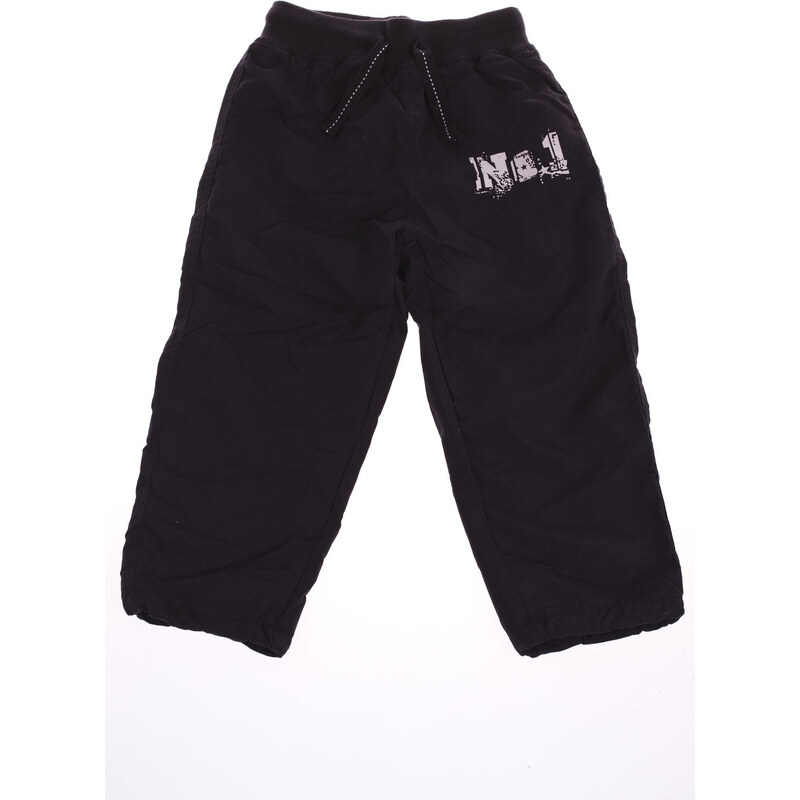 Bugga Dětské kalhoty No.1 s bavlněnou podšívkou - černé