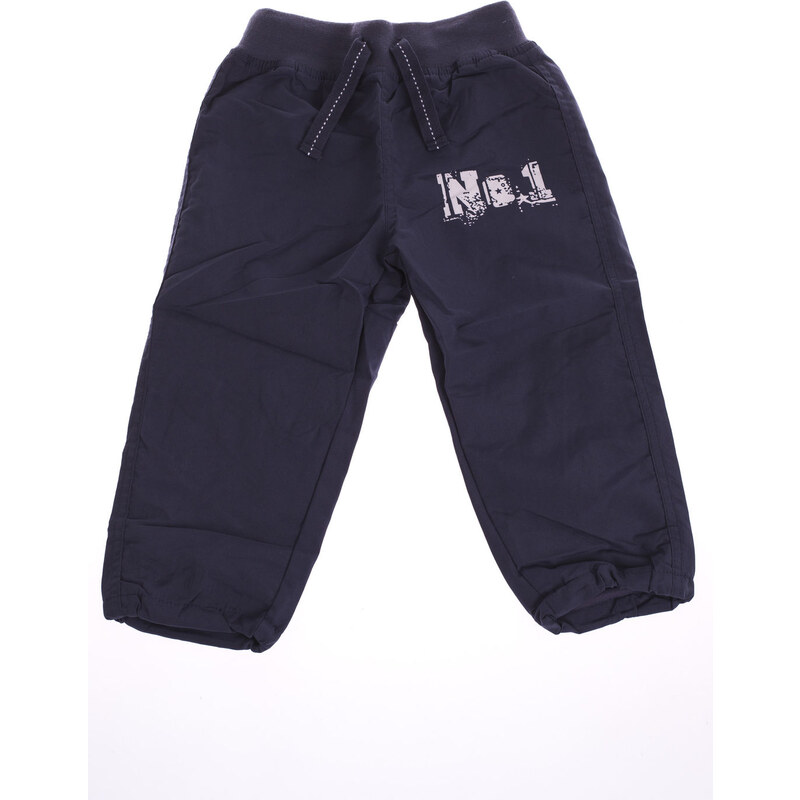 Bugga Dětské kalhoty s bavlněnou podšívkou - modré