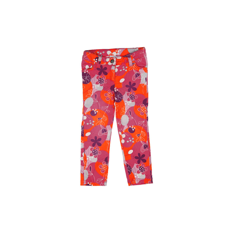 Tup-Tup Dívčí kalhoty s kytkami - barevné
