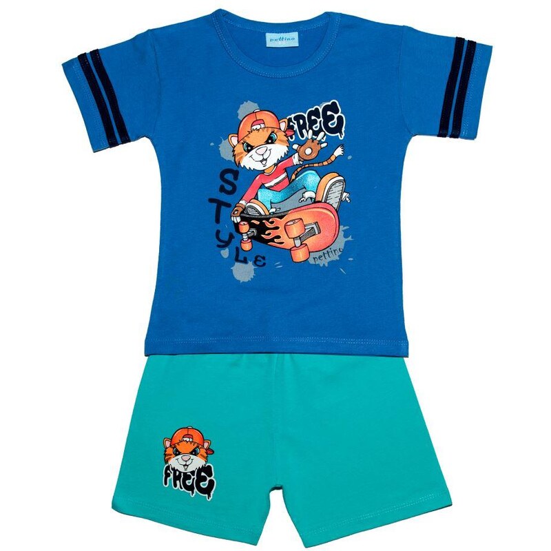 Pettino Chlapecké pyžamo s tygrem - modré