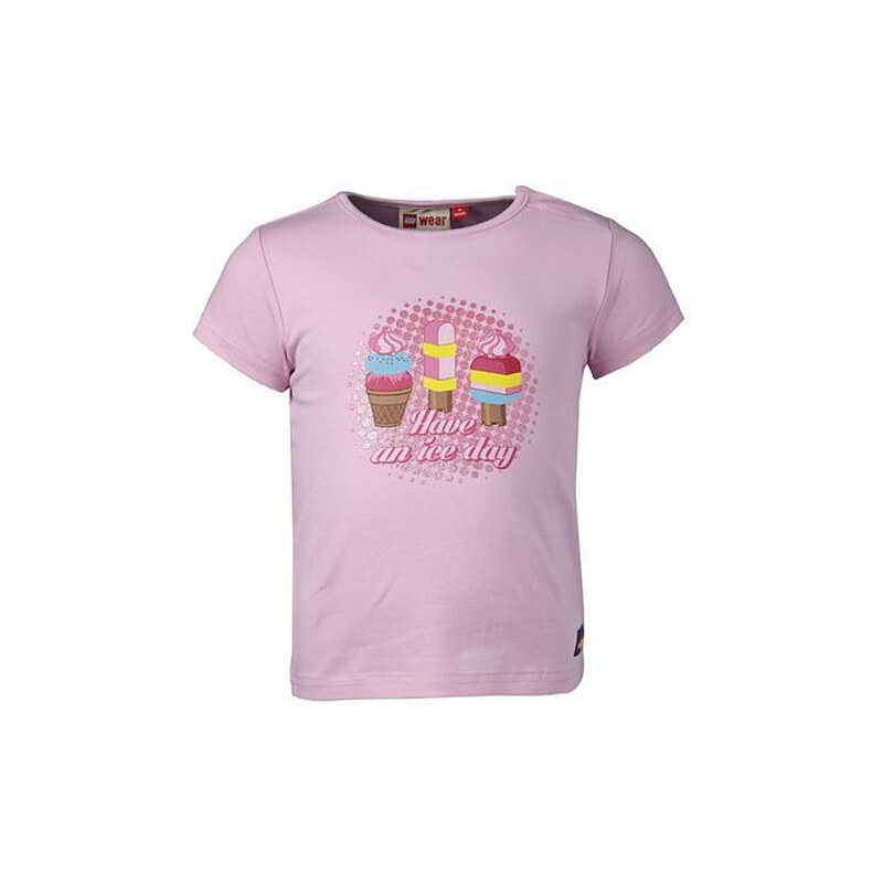 LEGO® wear Dívčí tričko s barevným potiskem - růžové