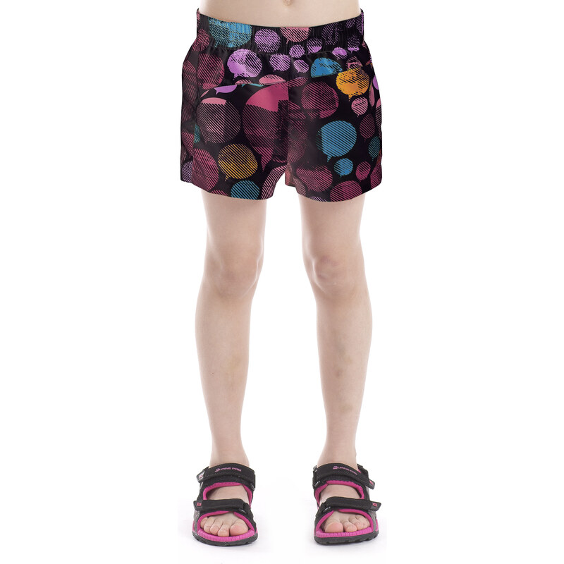 ALPINE PRO Dívčí šortky s potiskem Amilcare - barevné