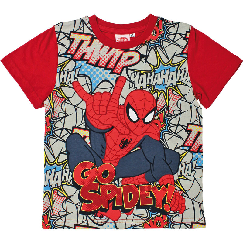 Disney Chlapecké tričko Spiderman - červené