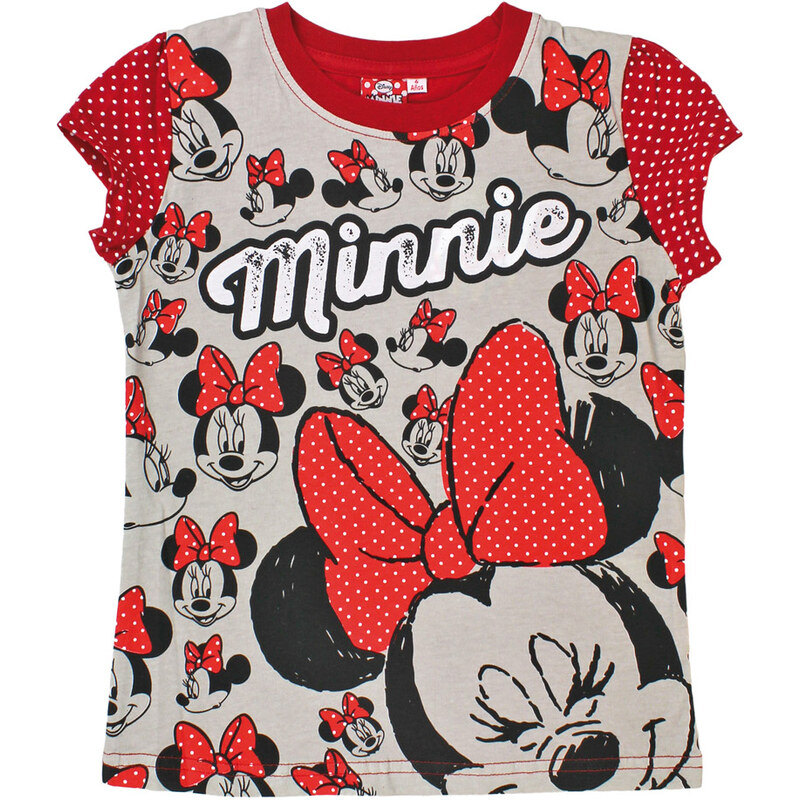 Disney Dívčí tričko Minnie - červené