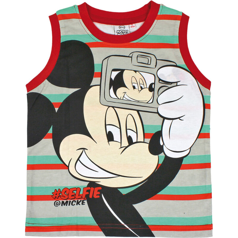Disney Brand Chlapecké pruhované tílko Mickey - barevné