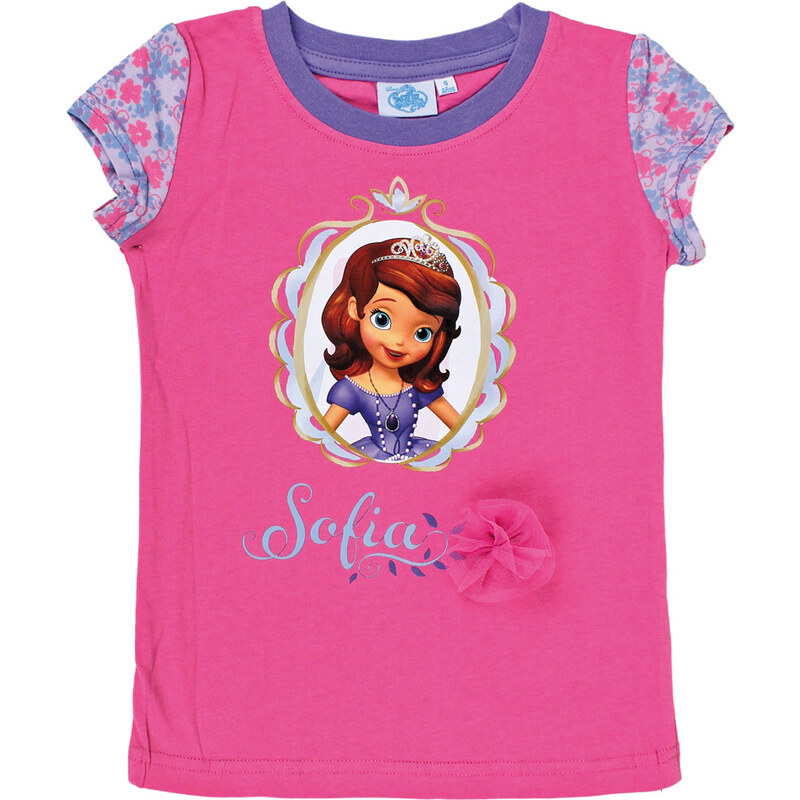 Disney Divčí tričko Sofie - růžové