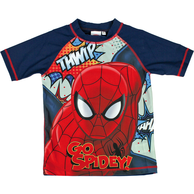 Disney Chlapecké koupací tričko Spiderman - modré