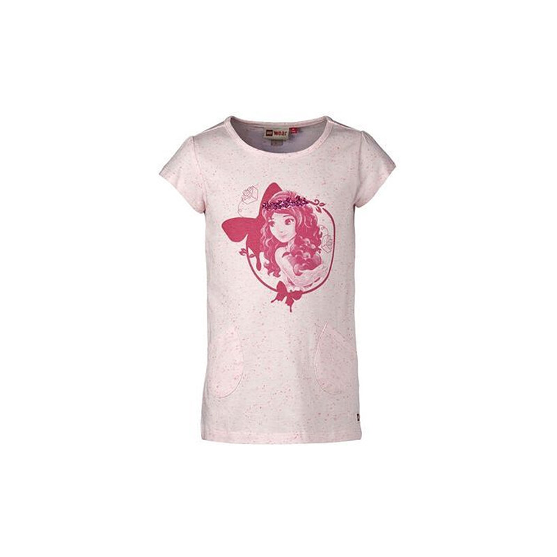 LEGO® wear Dívčí tričko s vílou - světle růžové