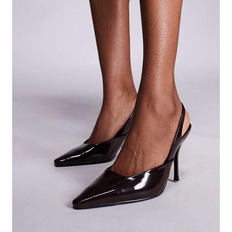 Simmi Wide Fit Simmi London Wide Fit Darcia pointed slingback
