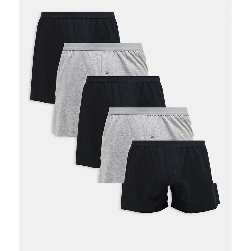 ASOS DESIGN 5 pack boxers in multi 106711168