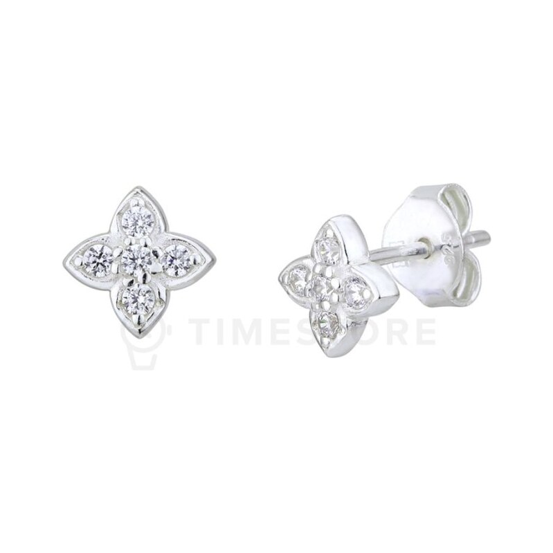 Stříbrné náušnice zdobené kubickými zirkony TS-EA-0218 TS-EA-0218 106714376
