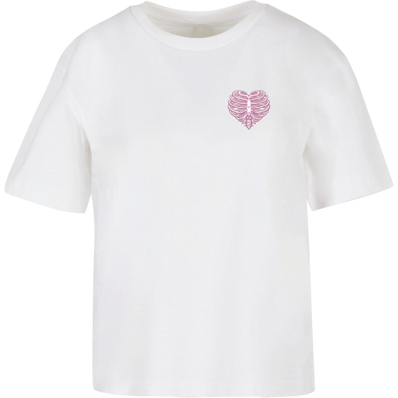 Mister Tee Tričko Heart Cage Rose zelená / růžová / tmavě růžová