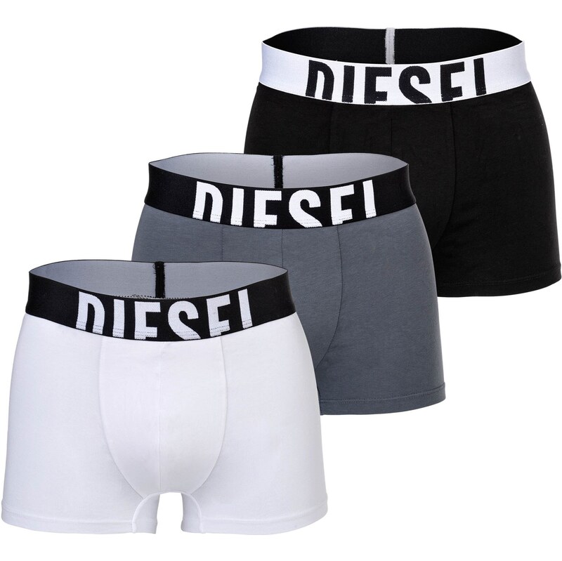 DIESEL Boxerky šedá / černá / bílá