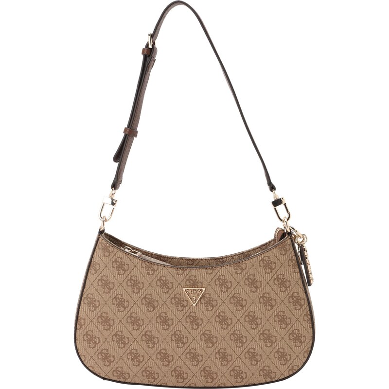 GUESS Kabelka NOELLE II TOP ZIP SHOULDER BAG hnědá / světle hnědá 106714595