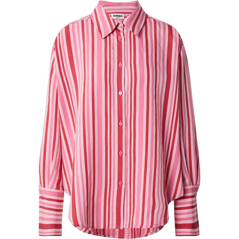 KAVAZI Tričko pink / červená / přírodní bílá
