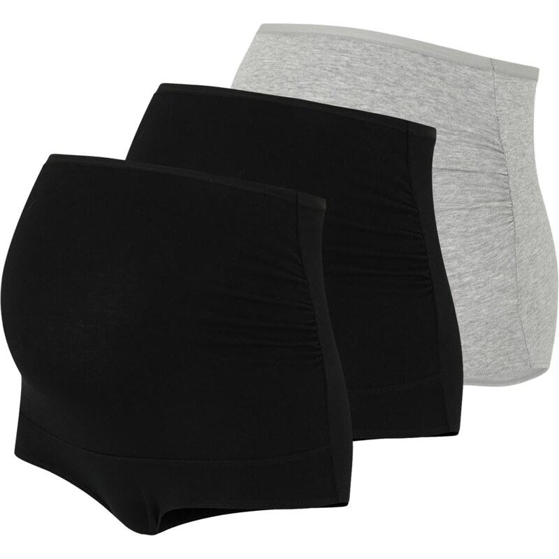 Lindex Maternity Kalhotky šedý melír / černá 106764922