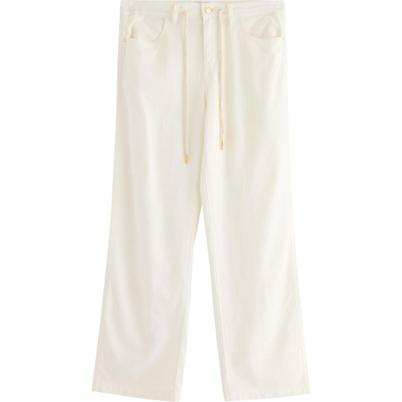 Lindex Kalhoty Elle offwhite