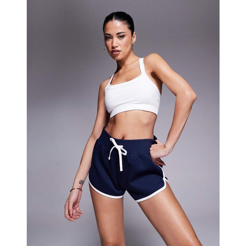 4505 retro micro jersey running shorts in deep navy 107617565