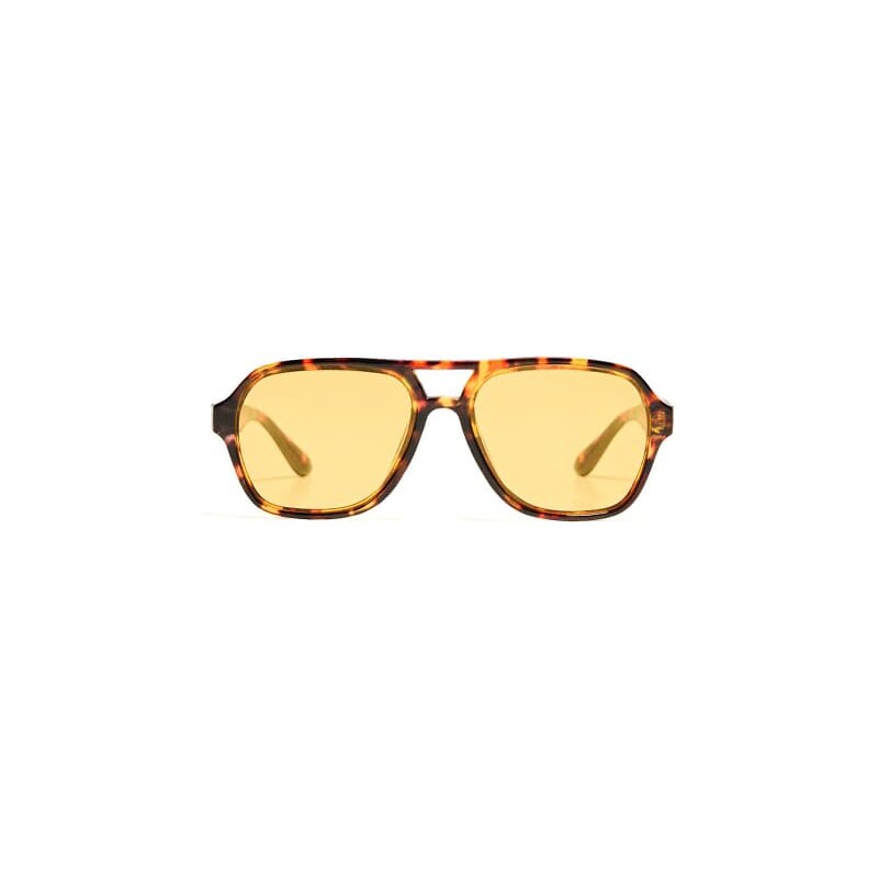 Bershka retro sunglasses in brown