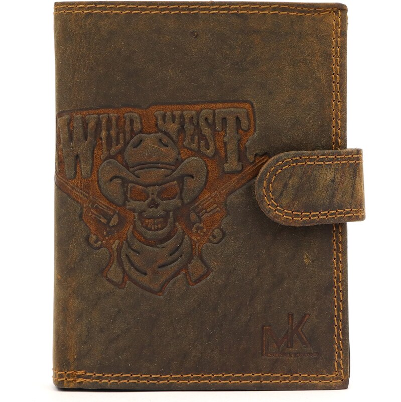 Pánská kožená peněženka Money Kepper CCH 5601B hnědá