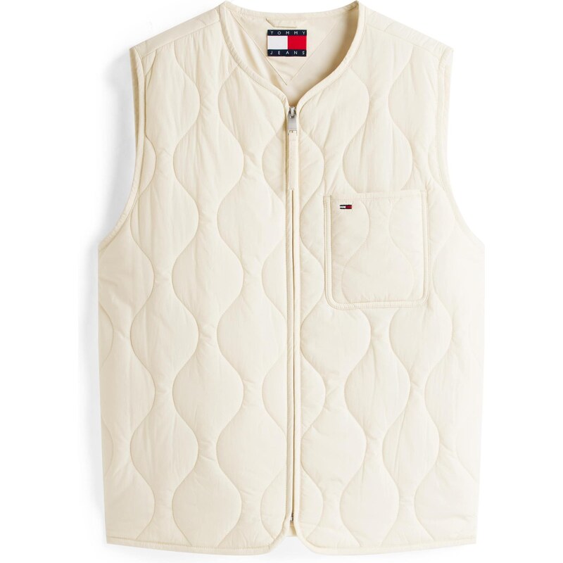 Tommy Jeans Vesta krémová