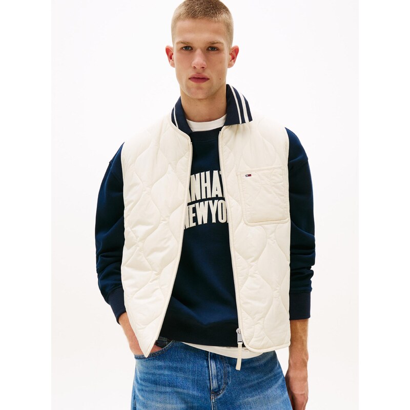 Tommy Jeans Vesta krémová