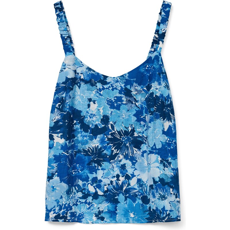 VERO MODA Top VMMAJA DITA azurová / světlemodrá / tmavě modrá 106309002