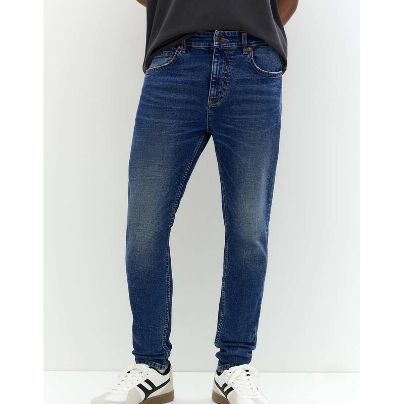 Pull&Bear skinny jeans in dark blue