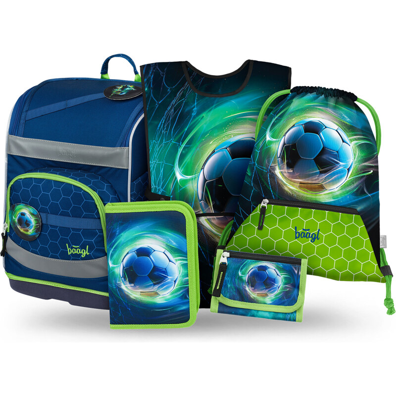 BAAGL SET 5 Zippy Plus Fotbalový Míč: aktovka, penál, sáček,