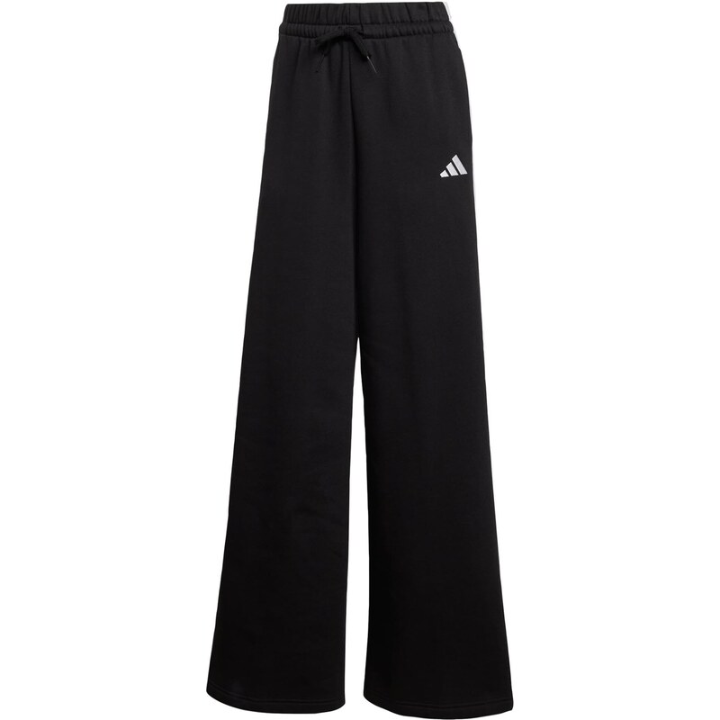 ADIDAS SPORTSWEAR Sportovní kalhoty 3-Stripes Fleece Wide černá