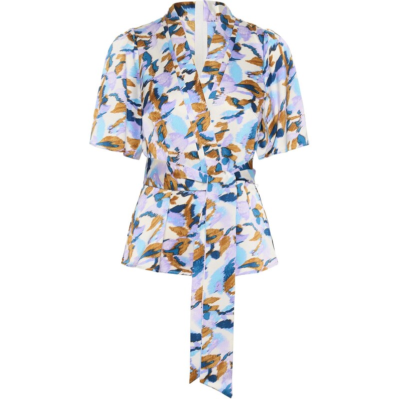 InWear Halenka IWSendra modrá / světlemodrá / šeříková / bílá