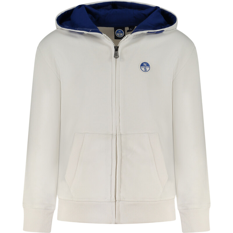 Dětská mMikina na zip NORTH SAILS bílá