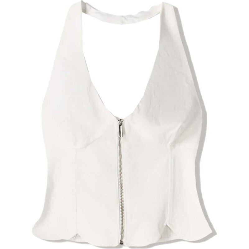 Bershka Top bílá