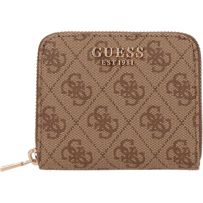 GUESS Peněženka LAUREL II velbloudí / koňaková