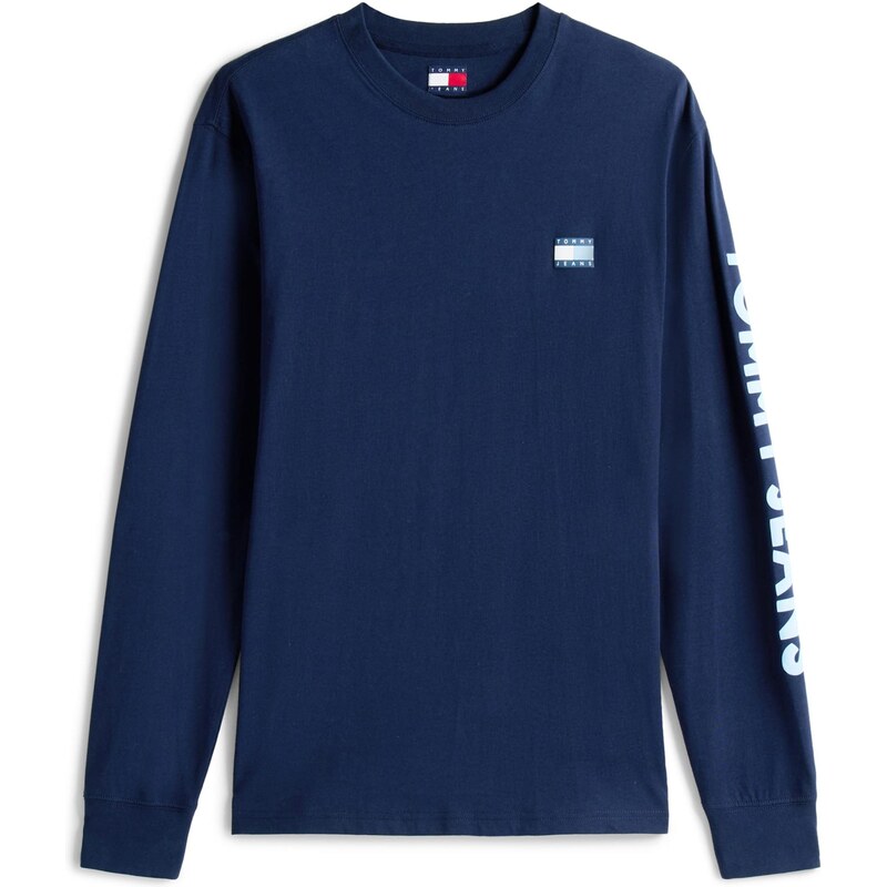 Tommy Jeans Tričko světlemodrá / tmavě modrá