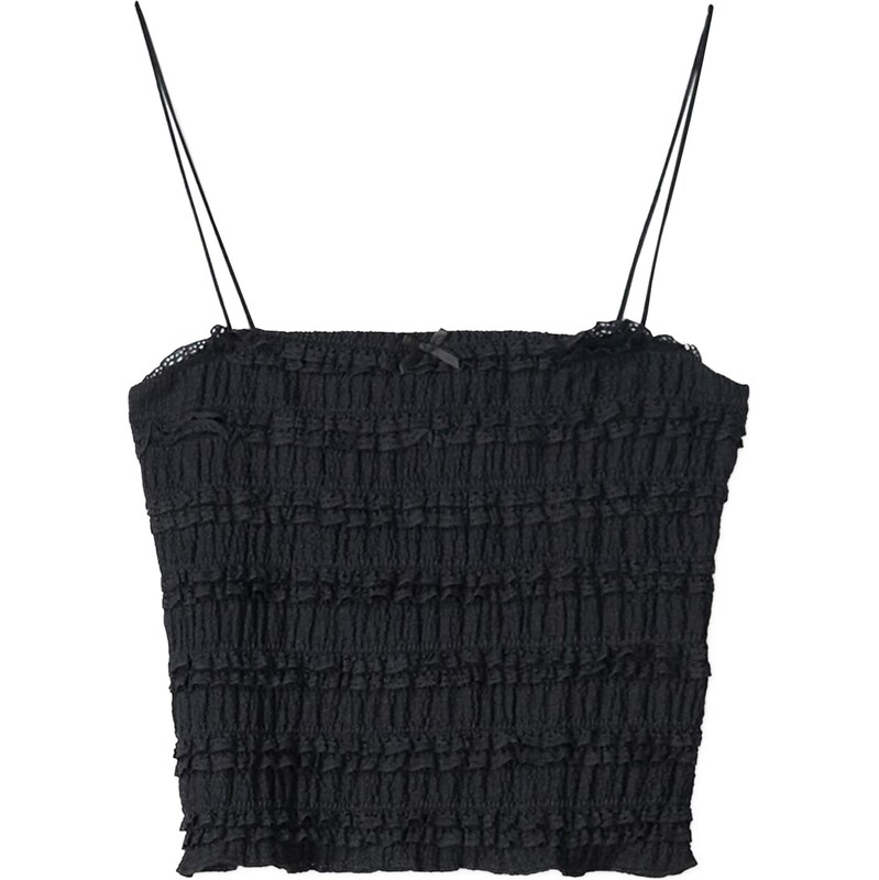 Bershka Top černá
