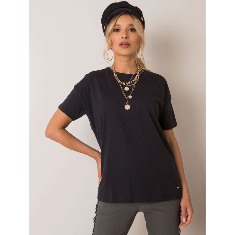 BASIC Černé dámské tričko TW-TS-G-004.08-black