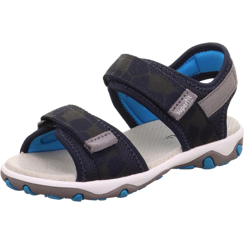 SUPERFIT Sandály Mike 3.0 marine modrá / šedá / barvy bláta /