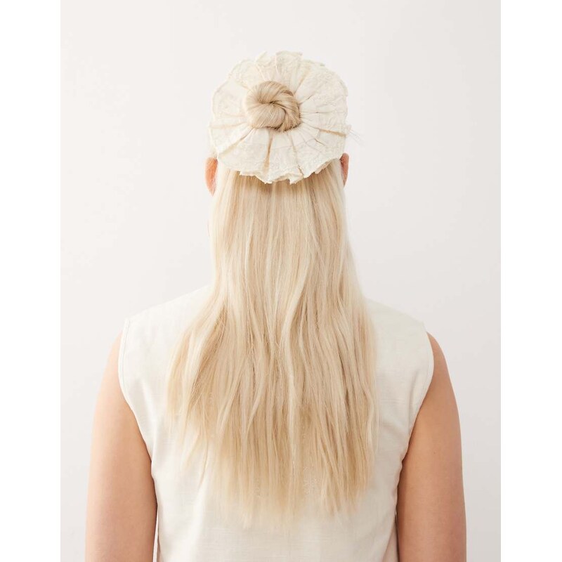 Reclaimed Vintage Limited Edition oversized scrunchie with pearl 106786640