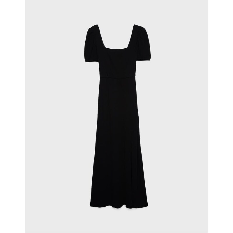 Stradivarius maxi dress with cross back in black 106788320
