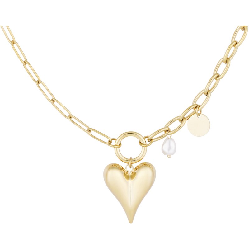 SYLVIENE Náhrdelník CHAIN HEART Gold 106793684