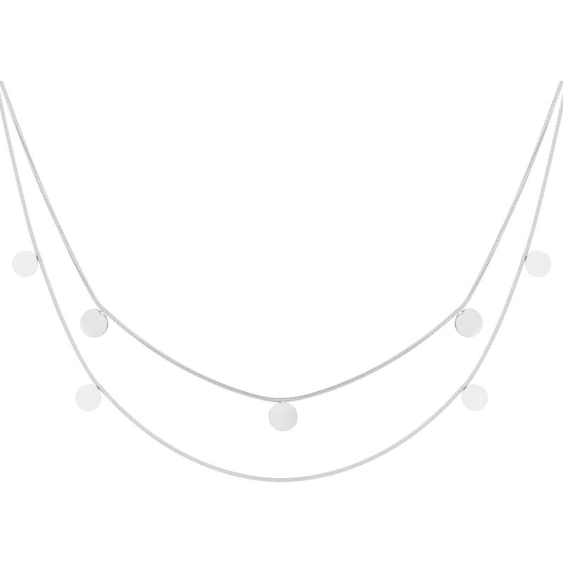 SYLVIENE Dvojitý náhrdelník MADISON Silver 106793682