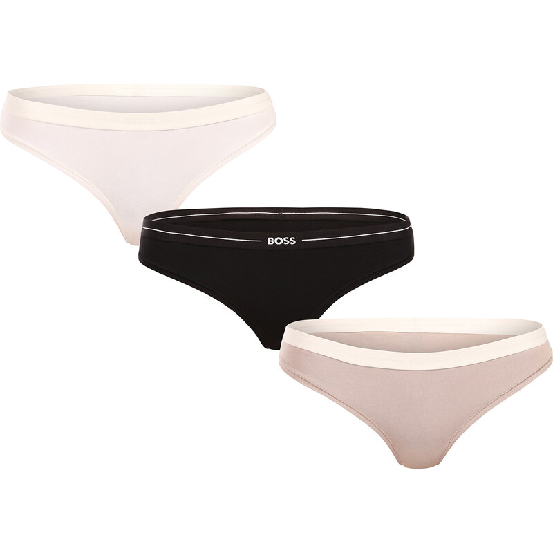 3PACK dámská tanga BOSS vícebarevné (50510030 961) 107238912