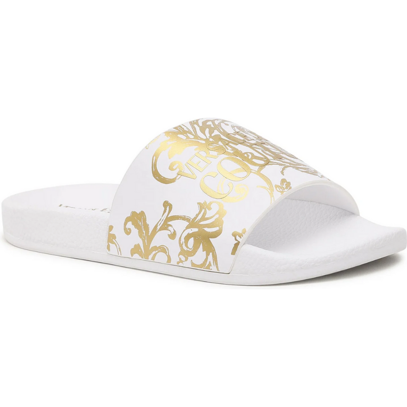 VERSACE JEANS COUTURE Baroque White pantofle 115414725