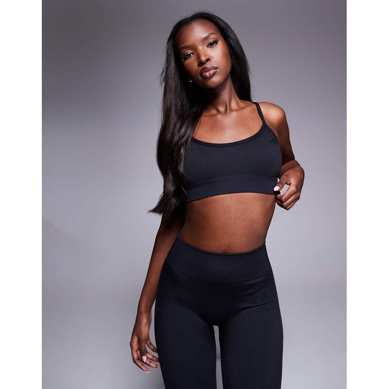 adidas performance adidas Training knitted low support sports bra in 113260632