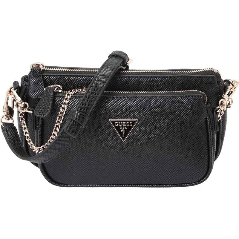 GUESS Taška přes rameno NOELLE II DBL POUCH CROSSBODY černá 106811383