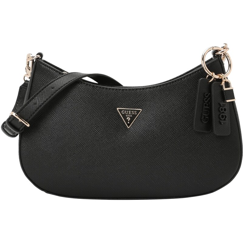 GUESS Kabelka NOELLE II TOP ZIP SHOULDER BAG černá