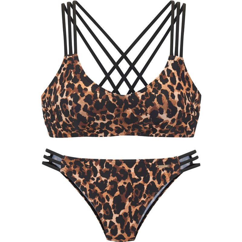 Bruno Banani Bikiny hnědá / brokátová / černá