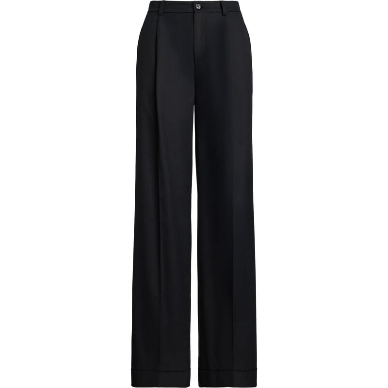 Lauren Ralph Lauren Kalhoty se sklady v pase černá 107478755